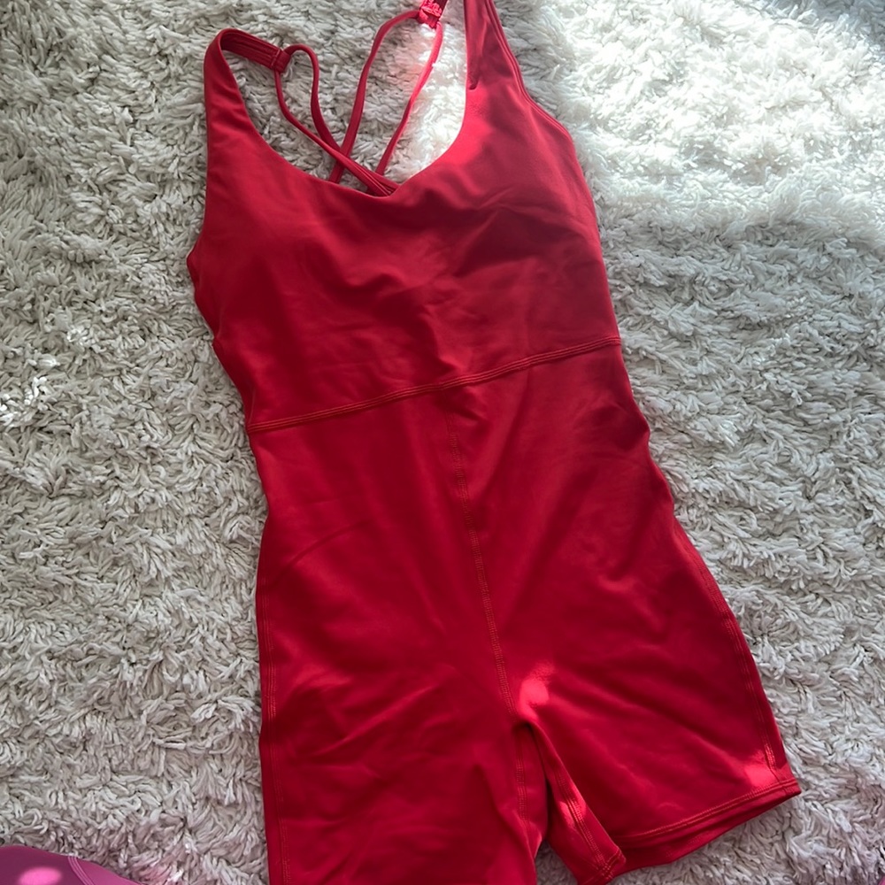 Gilly Hicks Red One-Piece Activewear